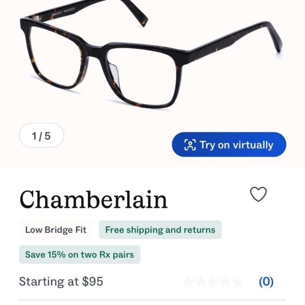 Warby Parker Chamberlain Eyeglasses - Picture 8 of 10